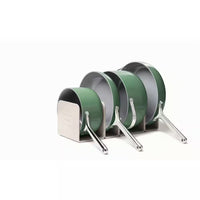 9-Piece Ceramic Nonstick Cookware Set in Sage