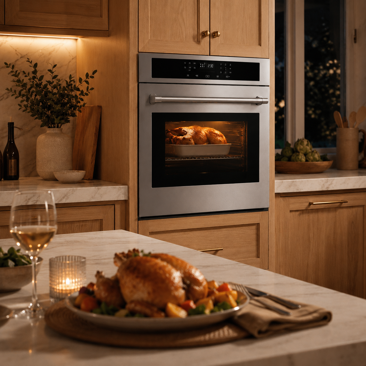 Stainless Steel 30" Touch Control Built-In Oven HEW3001 - Microwave Drawer, Microwave Countertop, Electric Built-In Touch Panel Oven, Microondas Con Extractor De Cocina