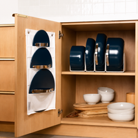 Ceramic Nonstick Cookware Set Built for Even Heating, 9 Piece Navy, Oven Safe to 550F, Multiple Cooktops