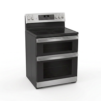 Electric Range Built for Home Cooking, 6.6 Cu Ft Double Oven, 5 Elements, Convection Technology — Studio Shot