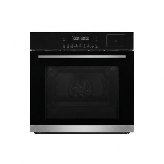 Single Wall Oven, 24 Inch 3000W Built-In Electric Convection Oven, 25 Cu.Ft. Capacity, Touch Control, Timer, Black — Studio Shot