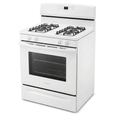 Freestanding Gas Range Built for Home Cooking, 5.1 Cu Ft Oven, 15,000 BTU Burners, Electronic Controls